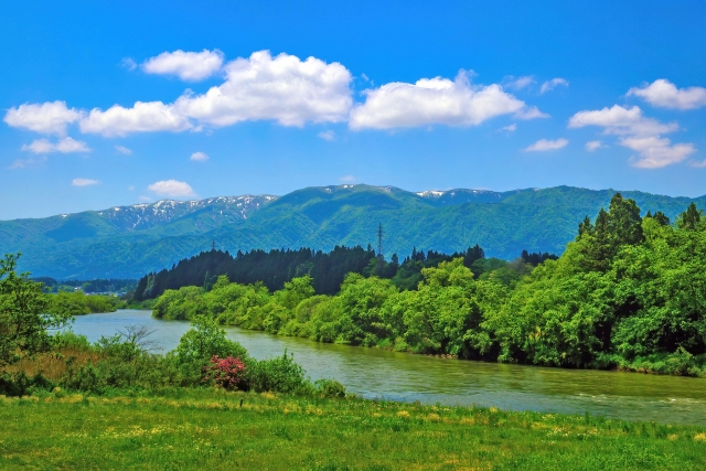 The Mogami River in Early Summer