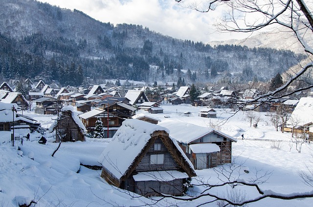 日本の冬景色